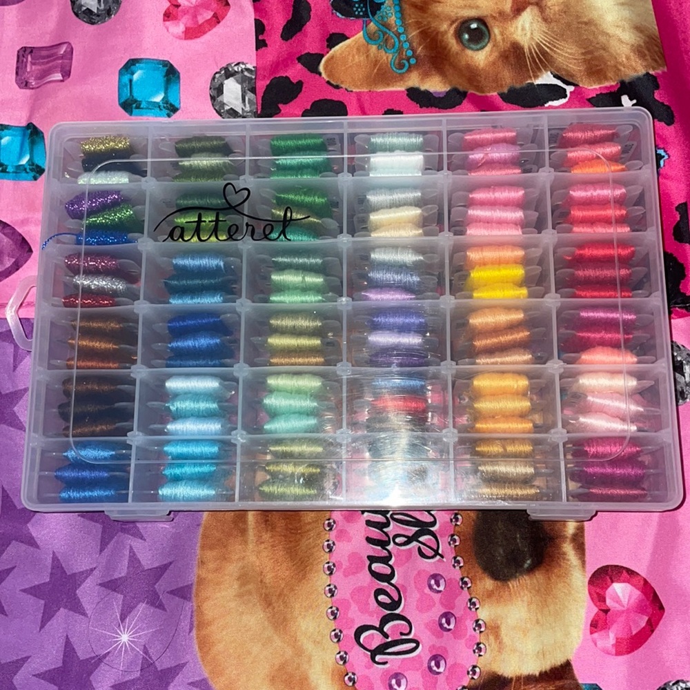 Assorted Colored Embroidery Floss Thread